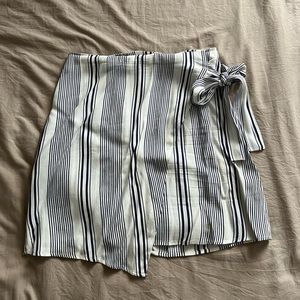 Striped Wrap Skirt